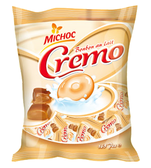 X 10 Michoc Cremo Candy Caramel & Strawberry