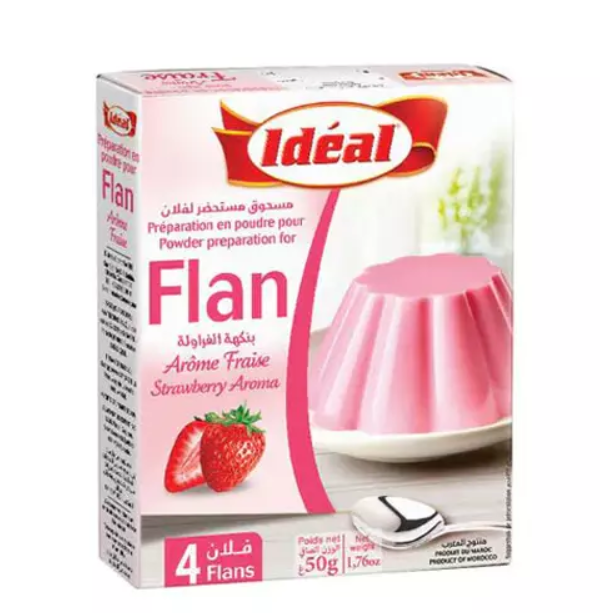 Idéal Flan Strawberry Mix