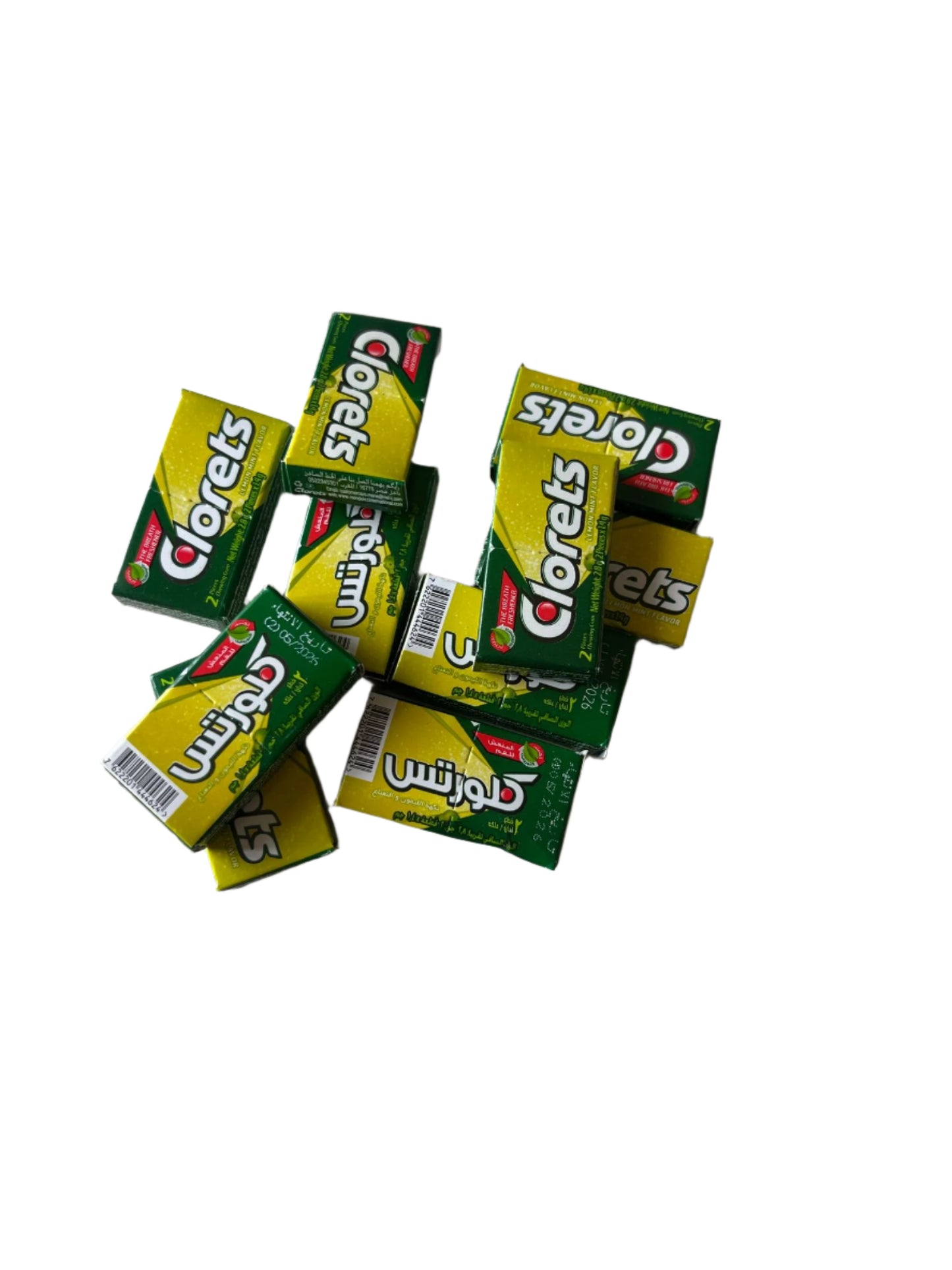 5 x Clorets Cool Mint Coated Gum 60 minutes Freshness