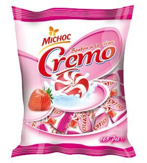 X 10 Michoc Cremo Candy Caramel & Strawberry